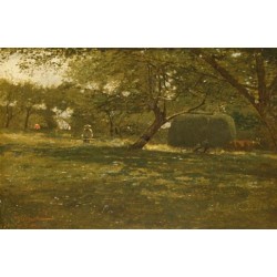 Harvest Scene by  Winslow Homer - Art gallery oil painting...