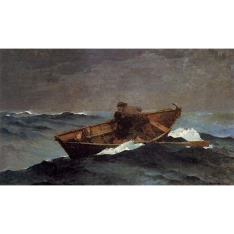 Lost on the Grand Banks by  Winslow Homer - Art gallery oil...