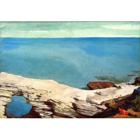 Natural Bridge, Bermuda by Winslow Homer - Art gallery oil...