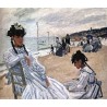 On The Beach at Trouville by Claude Oscar Monet - Art gallery oil painting reproductions