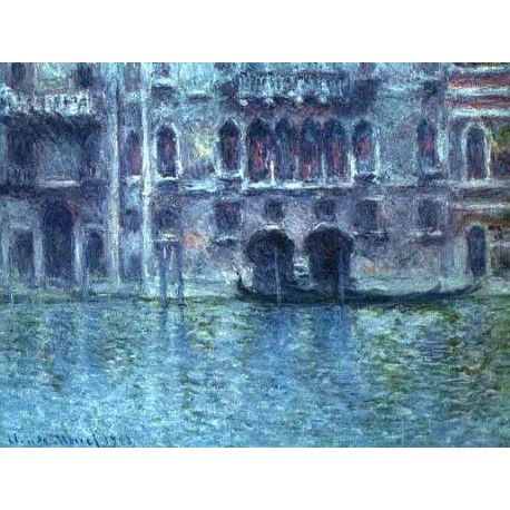 Palazzoda Mula at Venice by Claude Oscar Monet -  Art gallery oil painting reproductions