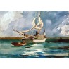 Sloop, Bermuda by Winslow Homer -  Art gallery oil painting...