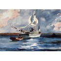 Sloop, Nassau by Winslow Homer  - Art gallery oil painting...