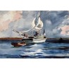 Sloop, Nassau by Winslow Homer  - Art gallery oil painting...