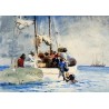 Sponge Fishing by Winslow Homer - Art gallery oil painting...