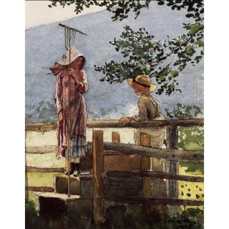 Spring by Winslow Homer - Art gallery oil painting reproductions