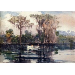 St. John's River, Florida by Winslow Homer - Art gallery oil...