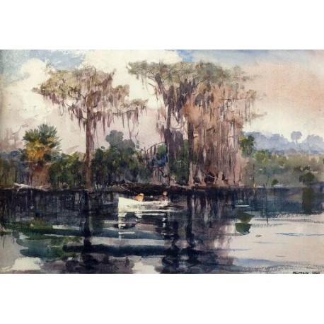 St. John's River, Florida by Winslow Homer - Art gallery oil...