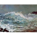 The Backrush by  Winslow Homer - Art gallery oil painting...