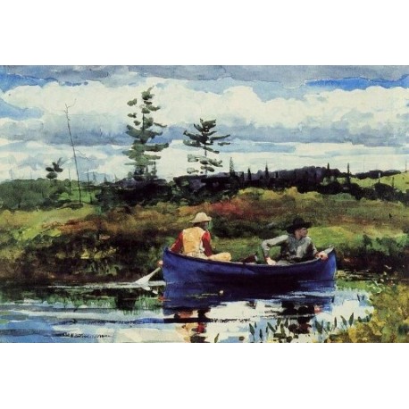 The Blue Boat by Winslow Homer - Art gallery oil painting reproductions