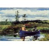 The Blue Boat by Winslow Homer - Art gallery oil painting...