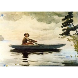 The Boatsman by  Winslow Homer  - Art gallery oil painting...