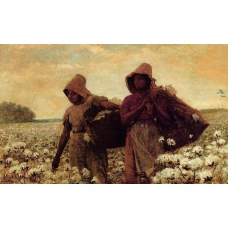 The Cotton Pickers by Winslow Homer - Art gallery oil painting...