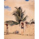 The Garden Gate by Winslow Homer - Art gallery oil painting...