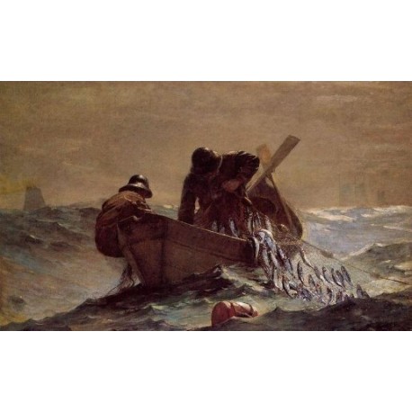 The Herring Net by Winslow Homer - Art gallery oil painting reproductions