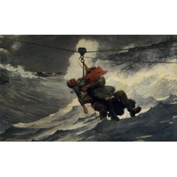 The Life Line by Winslow Homer - Art gallery oil painting...