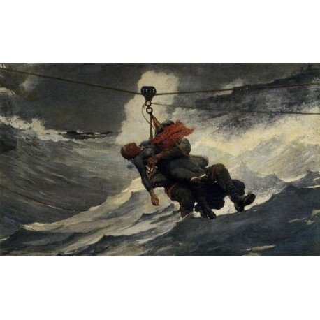 The Life Line by Winslow Homer - Art gallery oil painting reproductions