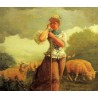 The Shepherdess by Winslow Homer - Art gallery oil painting...