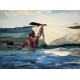 The Sponge Diver by Winslow Homer - Art gallery oil painting reproductions