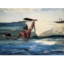 The Sponge Diver by Winslow Homer - Art gallery oil painting...