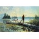 The Trapper, Adirondacks by Winslow Homer - Art gallery oil painting reproductions