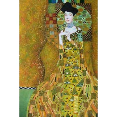 Adele Bloch Bauer by Gustav Klimt- Art gallery oil painting reproductions