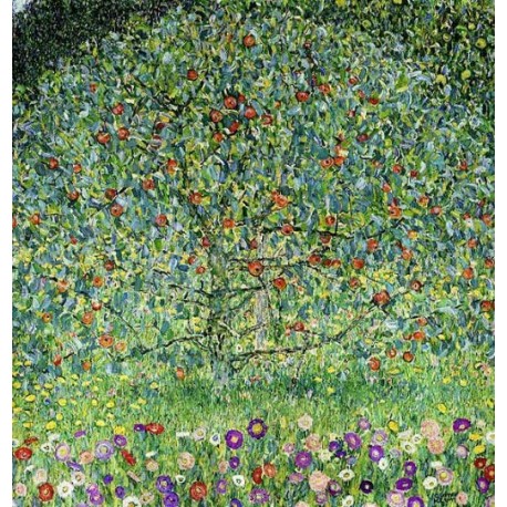 Apple Tree by Gustav Klimt – Oil Painting on Canvas