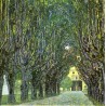 Avenue of Schloss Kammer Park - Oil Painting by Klimt