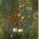 Country Garden with Sunflowers by Gustav Klimt- Art gallery oil painting reproductions