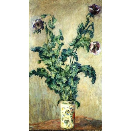 Purple Poppies by Claude Oscar Monet - Art gallery oil painting reproductions