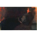 Lady by the Fireplace by Gustav Klimt- Art gallery oil painting...