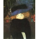 Lady with Hat and Featherboa by Gustav Klimt-Art gallery oil...