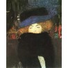 Lady with Hat and Featherboa by Gustav Klimt-Art gallery oil...