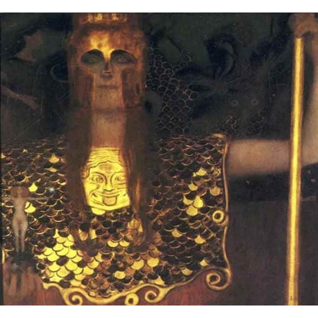 Pallas Athena By Gustav Klimt Art Gallery Oil Painting Reproductions