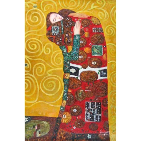 The Accomplishment 2 by Gustav Klimt-Art gallery oil painting...