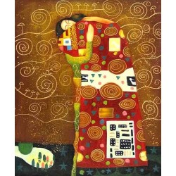 The Accomplishment 3 by Gustav Klimt-Art gallery oil painting...