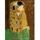 The Kiss by Gustav Klimt-Art gallery oil painting reproductions