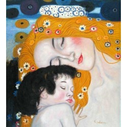 Three Ages of Woman by Klimt – Oil Painting on Canvas