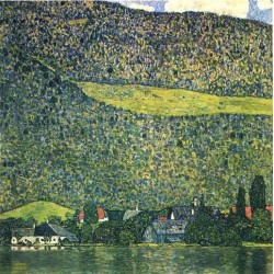 Unterach am Attersee by Gustav Klimt-Art gallery oil painting...