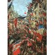 Rue Montargueil with Flags by Claude Oscar Monet - Art gallery oil painting reproductions