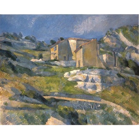 A House in the Provence, 1880 by Paul Cezanne-Art gallery oil painting reproductions
