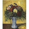 Bouquet in a Blue Vase, 1873 by Paul Cezanne-Art gallery oil...