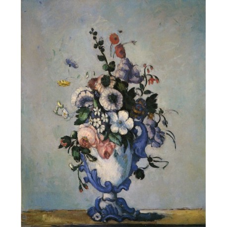 Bouquet in Rococo Style, 1876 by Paul Cezanne-Art gallery oil painting reproductions