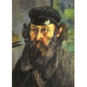 Self Portrait, 1873 by  Paul Cezanne-Art gallery oil painting...