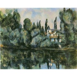 The Banks of the Marne, 1888 by Paul Cezanne-Art gallery oil...