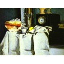 The Black Clock by Paul Cezanne-Art gallery oil painting reproductions