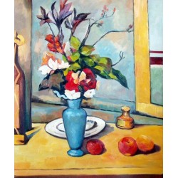 The Blue Vase by Paul Cezanne -Art gallery oil painting reproductions