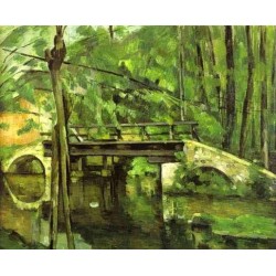 The Bridge of Maincy Near Melun by Paul Cezanne-Art gallery oil painting reproductions