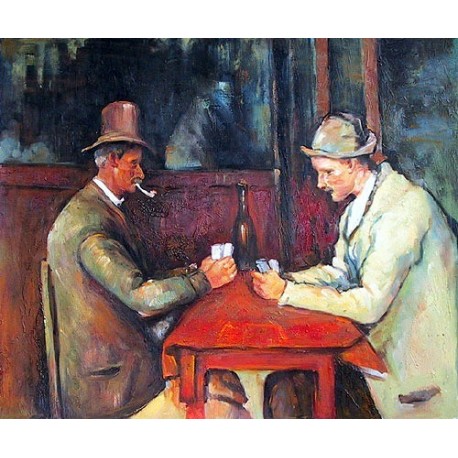 The Card Players, 1890-92 by Paul Cezanne-Art gallery oil painting...