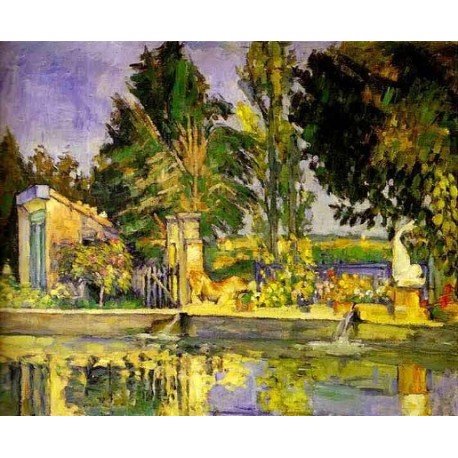 The Pool by Paul Cezanne - Oil Painting on Canvas